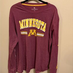 Colosseum Maroon and Gold Minnesota Tee